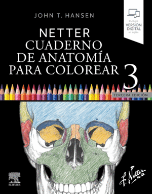 023 NETTER. CUADERNO DE ANATOMIA PARA COLOREAR (3 EDICION)