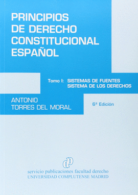 PRINCIPIOS DE DERECHO CONSTITUCIONAL ESPAOL VOL.I