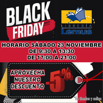 HORARIO ESPECIAL BLACK FRIDAY  Y NOCHE EN BLANCO